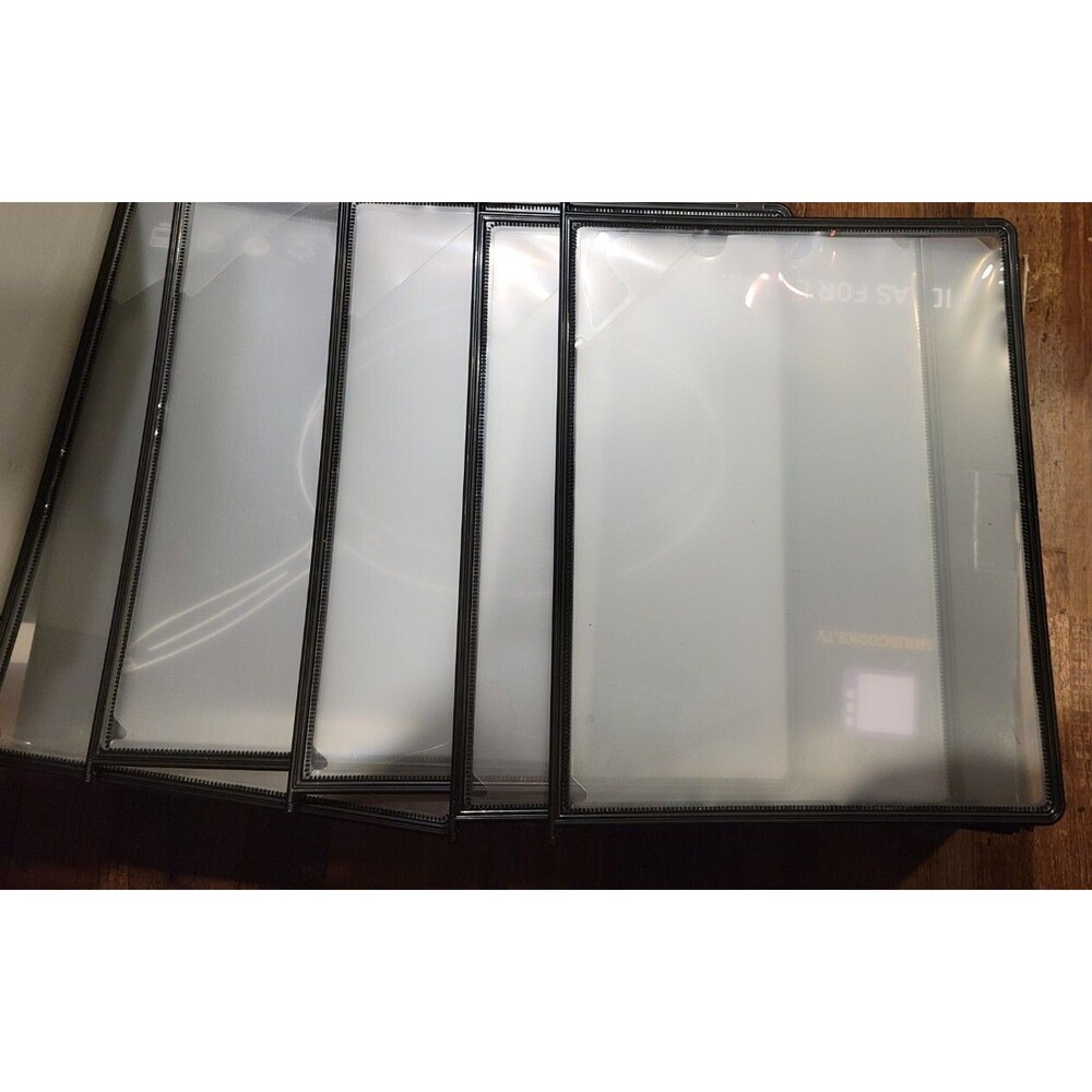 Reference Organizer Pockets Refill Panels Letter-Size Set of 5 Black